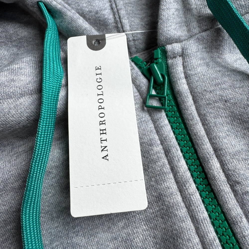 Anthropologie Daily Practice Drawstring Hoodie Sweatshirt Heather Gray NWT - Picture 6 of 12